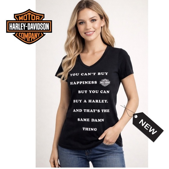 Harley-Davidson Tops - New-Harley-Women's Can't Buy Happiness V…